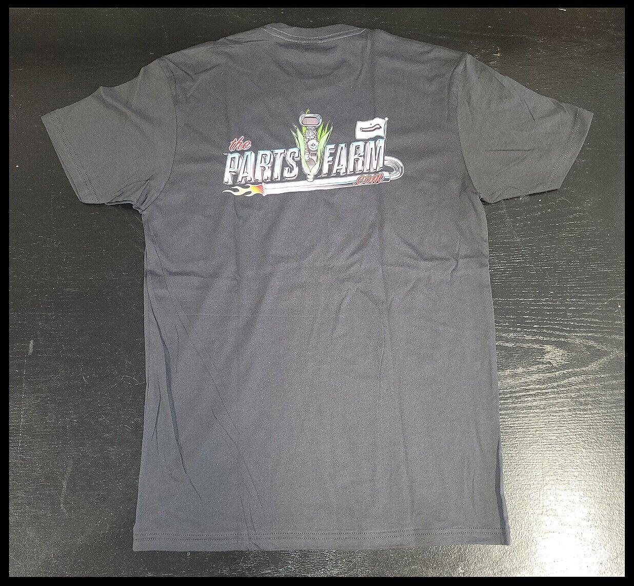 HOT!! 2022 Parts Farm Merch Logo Unisex T-Shirt Size Small in Swag Black Shirt - The Parts Farm