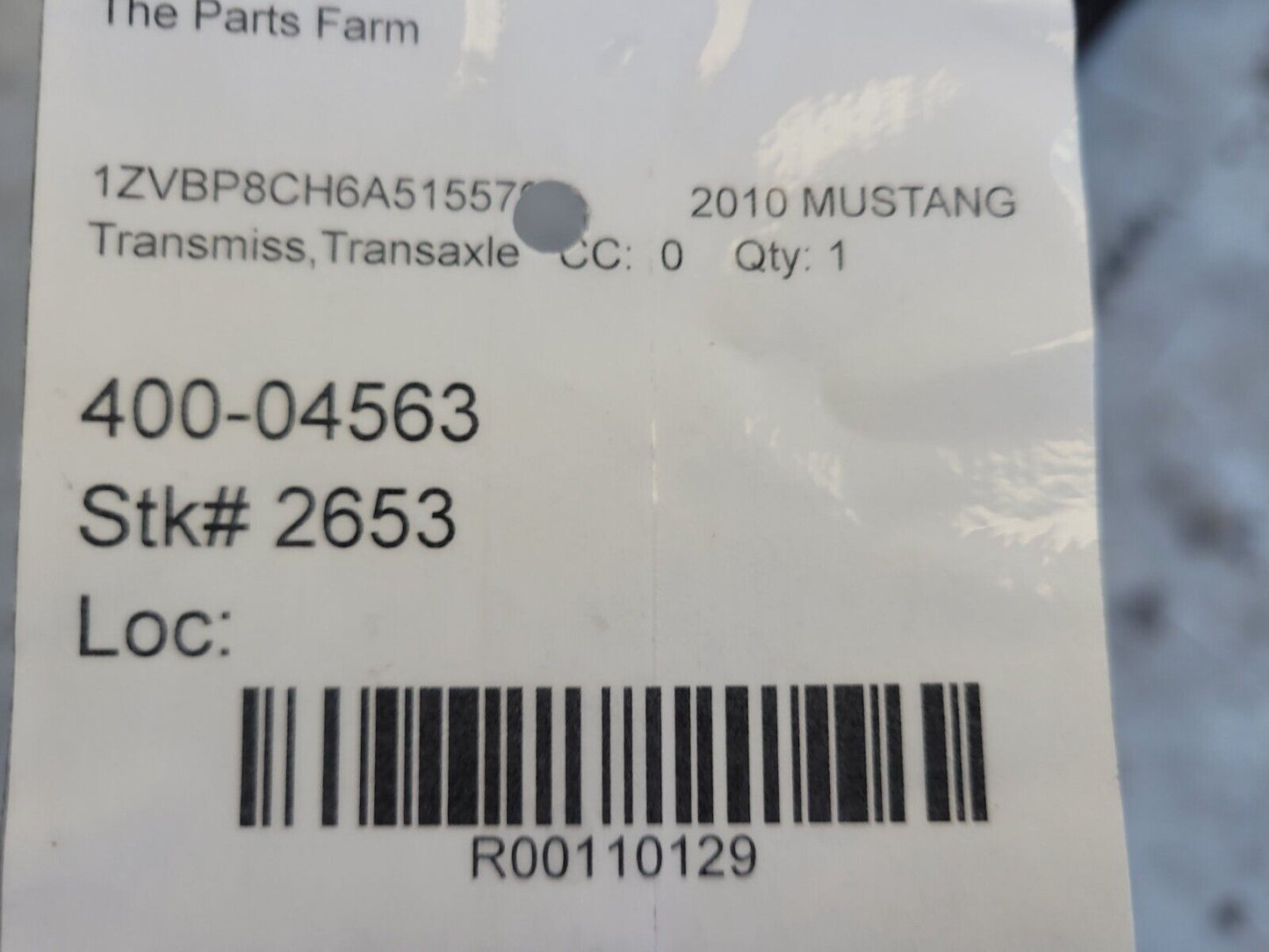 2005-2010 Ford Mustang GT 4.6L TR3650 5 Speed Manual Transmission 3650 72K 2653 - The Parts Farm
