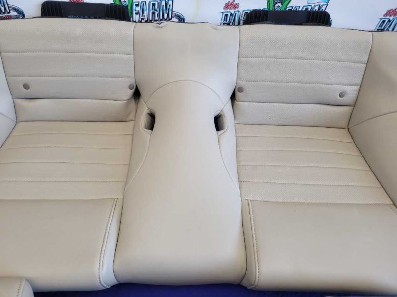 2011-2014 Ford Mustang GT Rear Back Top Bottom Beige Leather Coupe Seats 2352 - The Parts Farm