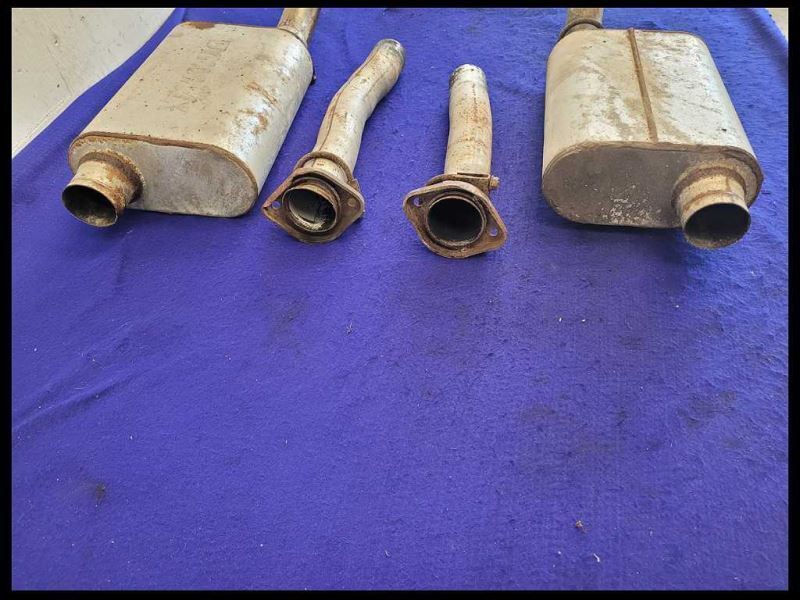 1987-1993 Ford Mustang GT 5.0L Dynomax Exhaust Muffler Pipe Tip Damage - The Parts Farm
