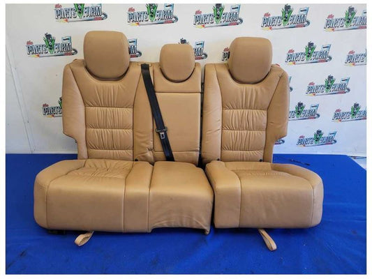 2004-2006 Porsche Cayenne Turbo 4.5L Rear Seat Fold Up Tan Upper Lower 2137
