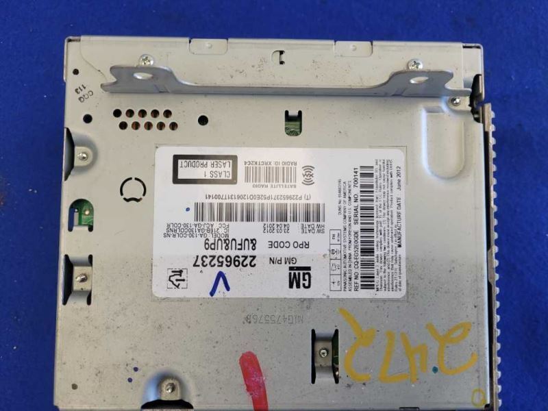 2012 Chevrolet Camaro SS Audio Receiver Radio AM-FM Stereo 2472 - The Parts Farm