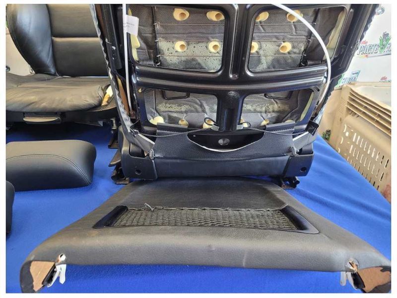 2001-2006 BMW M3 E46 M/T Coupe Set Black Seats Leather Front Back *Worn* 2445 - The Parts Farm