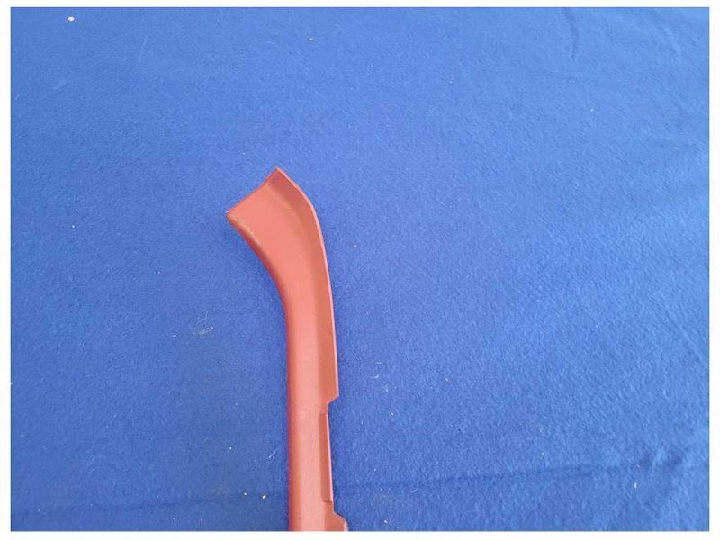 1987-1993 Ford Mustang GT LX 5.0L Driver Front Lower Kick Panel Red 2298 - The Parts Farm