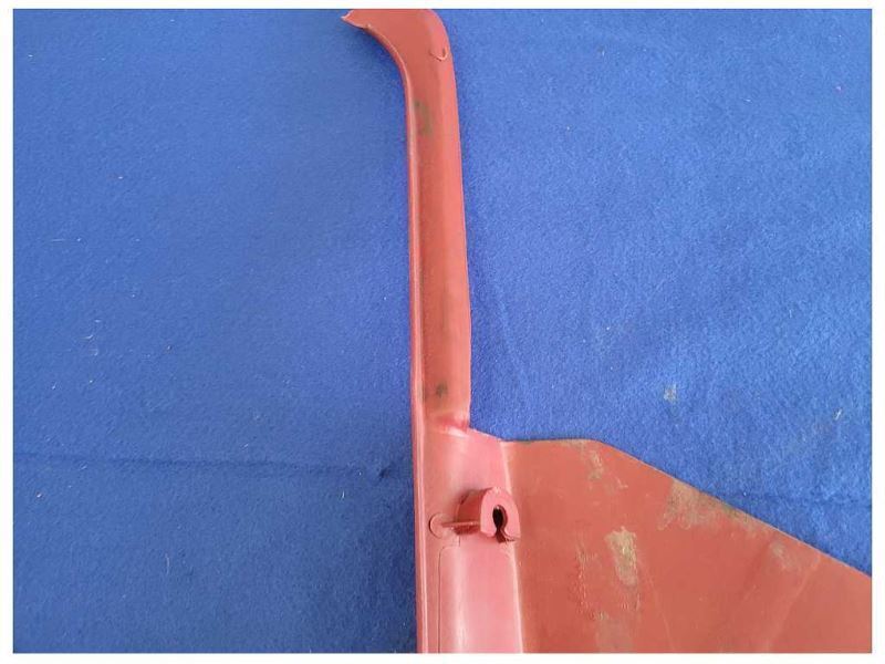 1987-1993 Ford Mustang GT 5.0L Passenger Right Lower Kick Panel Red 2298 - The Parts Farm