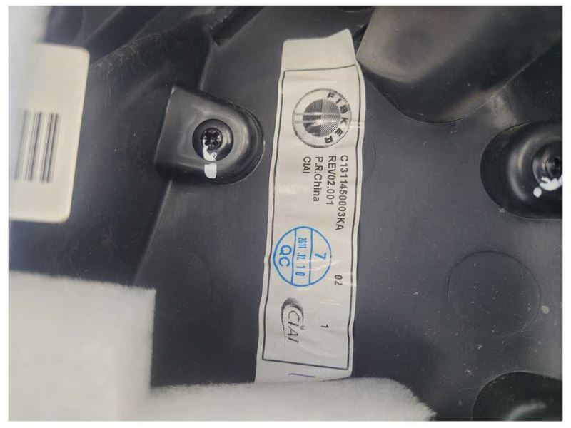 2012 Fisker Karma Sedan Hybrid Driver Left Rear Back Door Panel Card 1959 - The Parts Farm