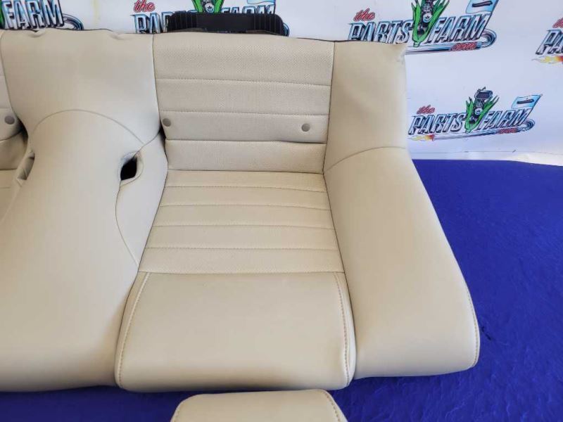 2011-2014 Ford Mustang GT Rear Back Top Bottom Beige Leather Coupe Seats 2352 - The Parts Farm