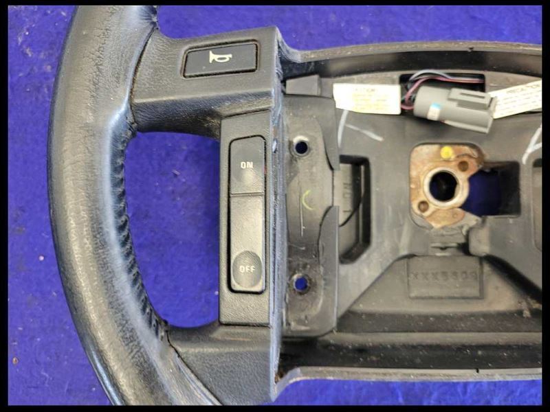 1990-1993 Ford Mustang GT LX 5.0L Steering Wheel Black Leather Horn Cruise - The Parts Farm