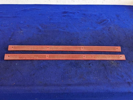 1987-1993 Ford Mustang GT LX 5.0L Pair of Door Sill Scuff Plates Red Trim Cover