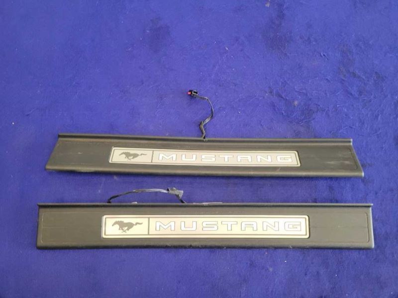 2015-2023 Ford Mustang GT S550 Pair Door Sill Plates Lighted Scuff 2398 - The Parts Farm