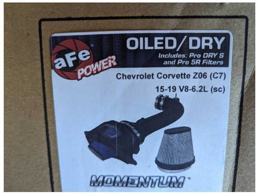 2015-2019 Chevrolet Corvette Z06 C7 AFE Cold Air Kit Engine CAI