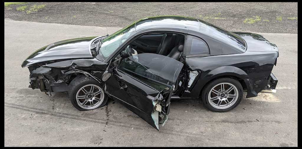 1999-2000 Ford Mustang GT Passenger Right Side Scoop Panel Molding Paint UA - The Parts Farm