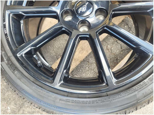 2015-2023 Ford Mustang GT S550 Wheel 19x8.5 Straight Spoke Black Paint 2748