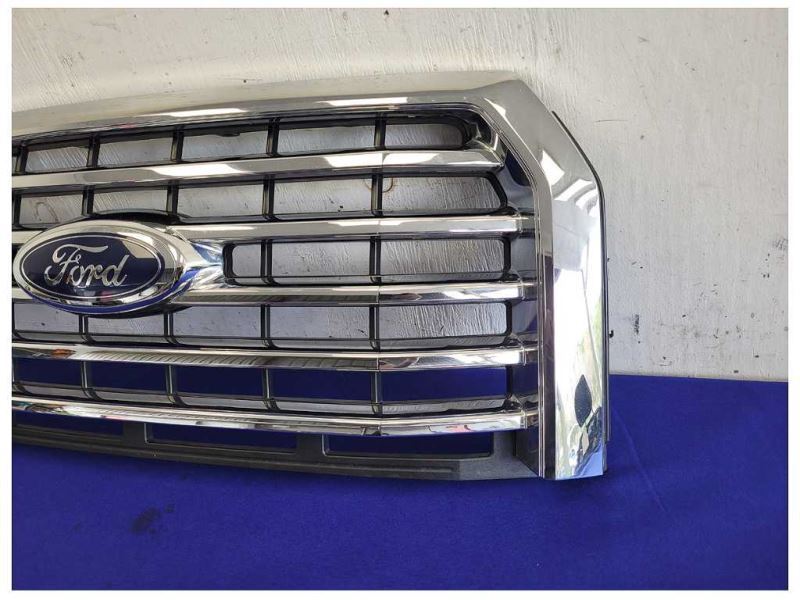 2015-2017 Ford F150 Pickup Truck Front Grille Center 5 Chrome Grill Shutter 2063 - The Parts Farm