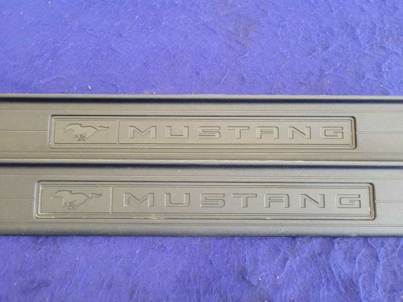 2015-2023 Ford Mustang GT S550 Pair Door Sill Scuff Plates Non Lighted 2433 - The Parts Farm