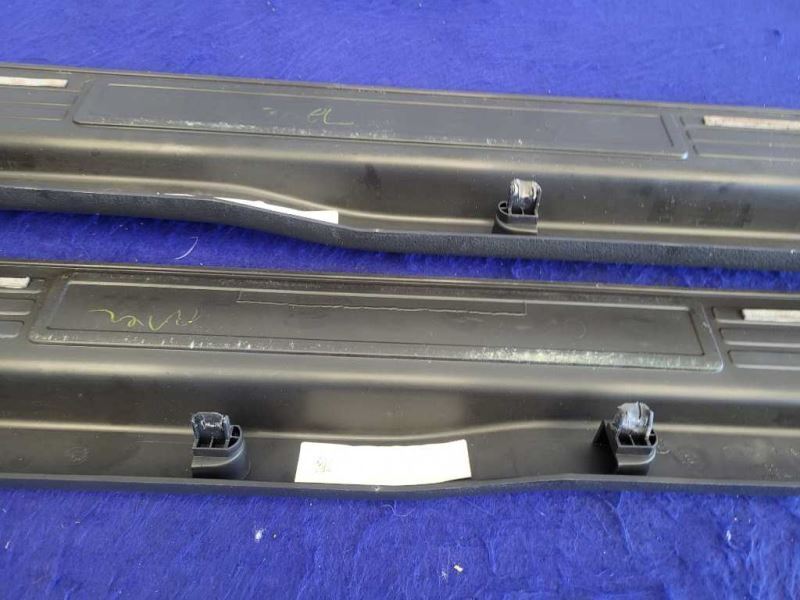 2011-2014 Ford Mustang GT 5.0L Pair Door Sill Scuff Plates Base 2418 - The Parts Farm