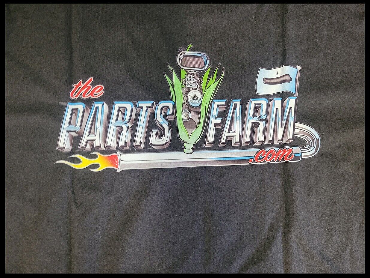 HOT!! 2022 Parts Farm Merch Logo Unisex T-Shirt Size Medium in Swag Black Shirt - The Parts Farm