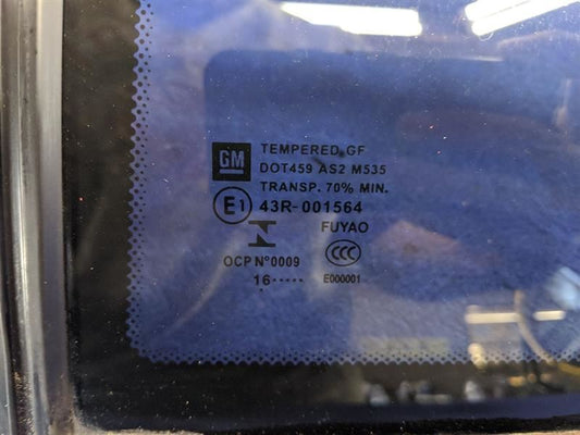 2014-2017 Chevrolet Caprice SS 6.2L Driver Left Rear Door Vent Glass OEM