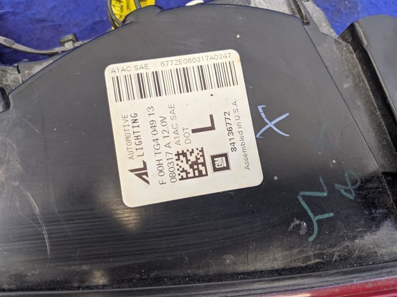 2016-2018 Chevrolet Camaro LS LT LT1 SS Driver Taillight Lamp Brake New Take Off - The Parts Farm