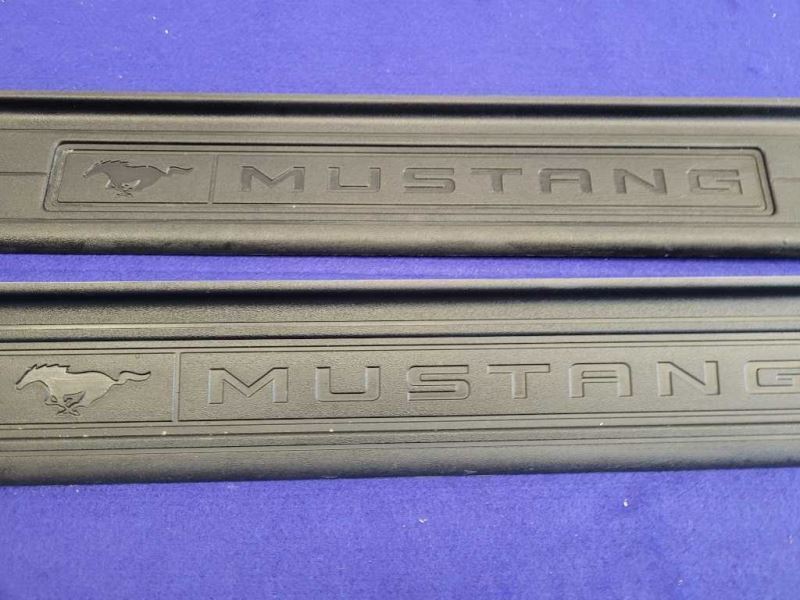 2015-2023 Ford Mustang GT S550 Pair Door Sill Plates Scuff Front 2287 - The Parts Farm