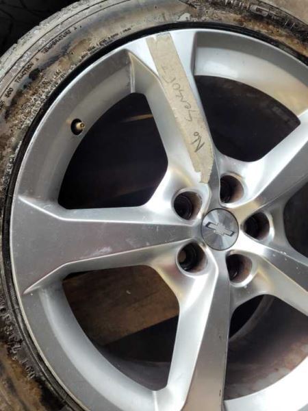 2014-2015 Chevrolet Camaro SS Wheel 20x9 Rear 5 Spoke Polished Opt Ruy - The Parts Farm