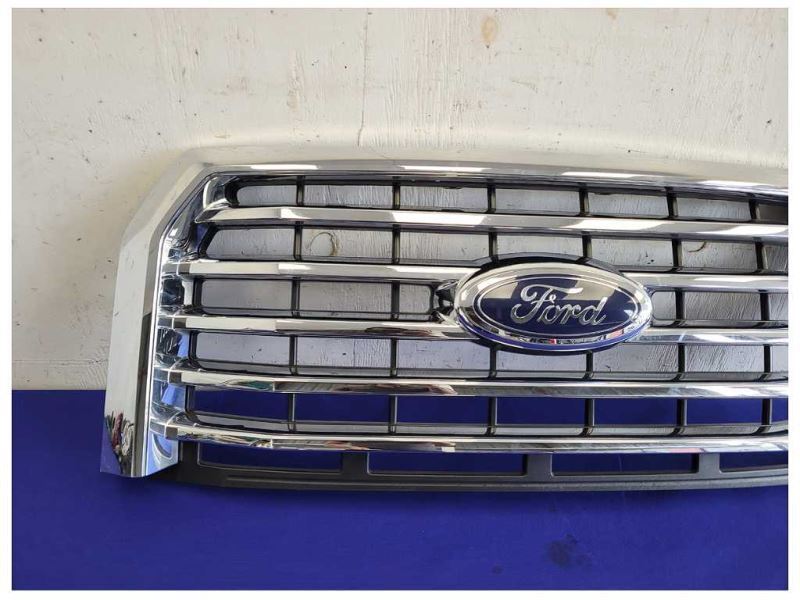 2015-2017 Ford F150 Pickup Truck Front Grille Center 5 Chrome Grill Shutter 2063 - The Parts Farm