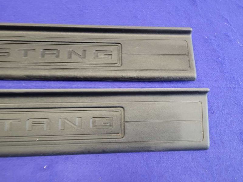 2015-2023 Ford Mustang GT S550 Pair Door Sill Plates Scuff Front 2287 - The Parts Farm