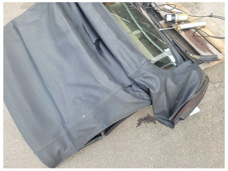 1994-1998 Ford Mustang GT Cobra Convertible Roof Top Frame Cloth Paint UA 2526 - The Parts Farm