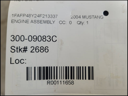 2003 2004 Ford Mustang SVT Cobra Terminator Long Block Teksid DB9 Manley JE