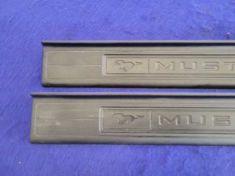 2015-2023 Ford Mustang GT S550 Pair Door Sill Plates Scuff Front Interior 2386 - The Parts Farm