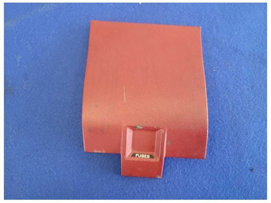 1987-1989 Ford Mustang GT LX 5.0L Fuse Box Cover Trim Red Driver Dash 2298 - The Parts Farm