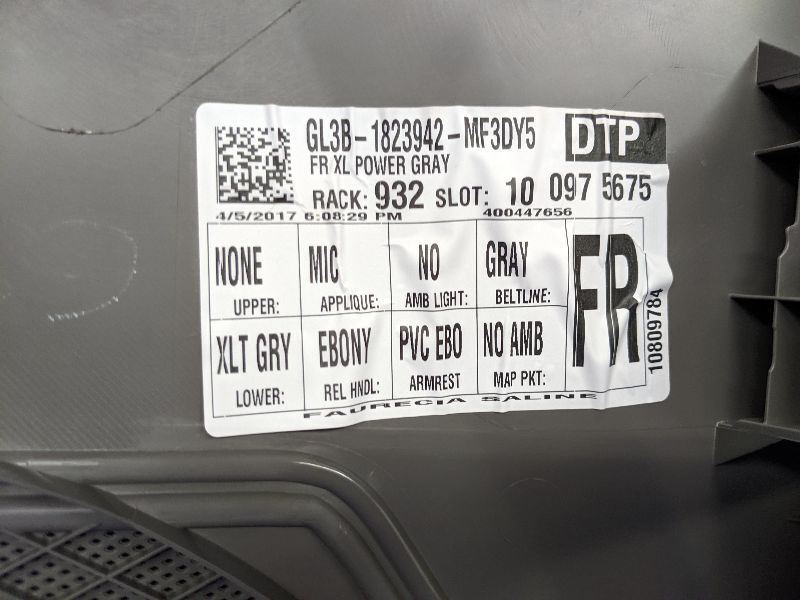 2015-2017 Ford F150 Pickup Truck Passenger Right Front Door Panel Trim Assembly - The Parts Farm