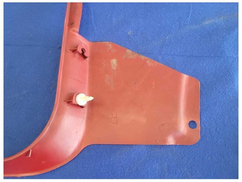 1987-1993 Ford Mustang GT 5.0L Passenger Right Lower Kick Panel Red 2298 - The Parts Farm