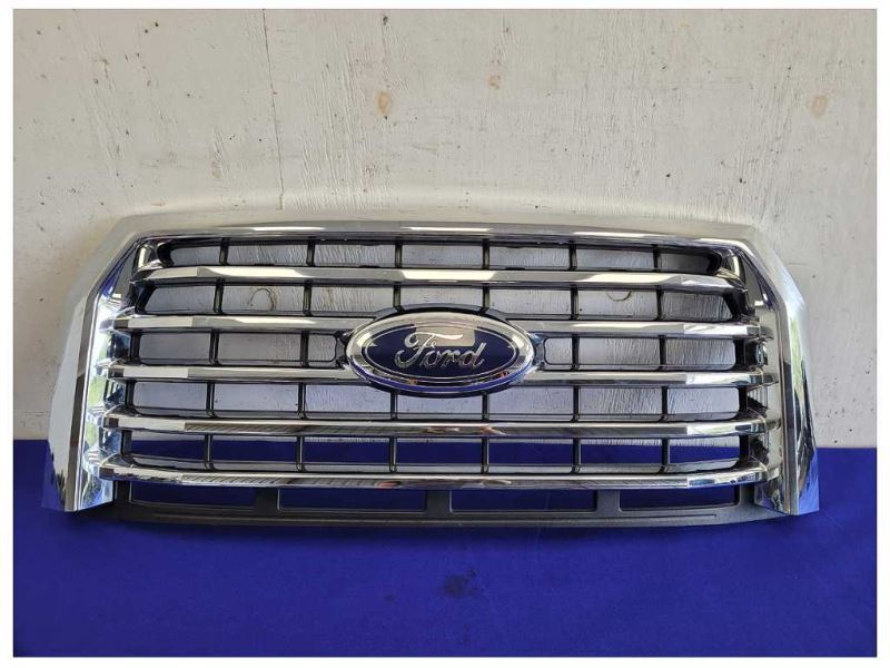 2015-2017 Ford F150 Pickup Truck Front Grille Center 5 Chrome Grill Shutter 2063 - The Parts Farm