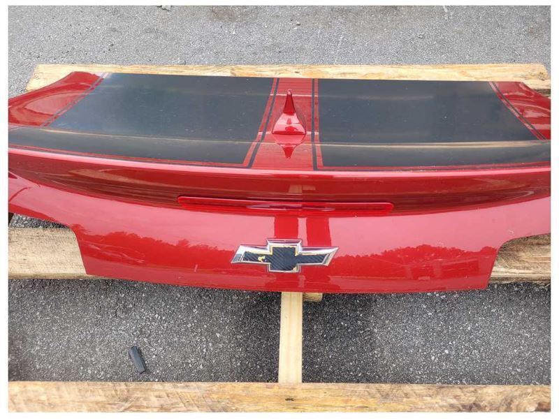 2014-2015 Chevrolet Camaro SS Convertible Back Decklid Spoiler Paint Maroon 2320 - The Parts Farm