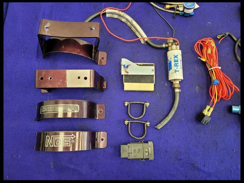 1994-1995 Ford Mustang Cobra GT Nitrous Kit Brackets Lines Gauge T Rex Fuel Pump - The Parts Farm