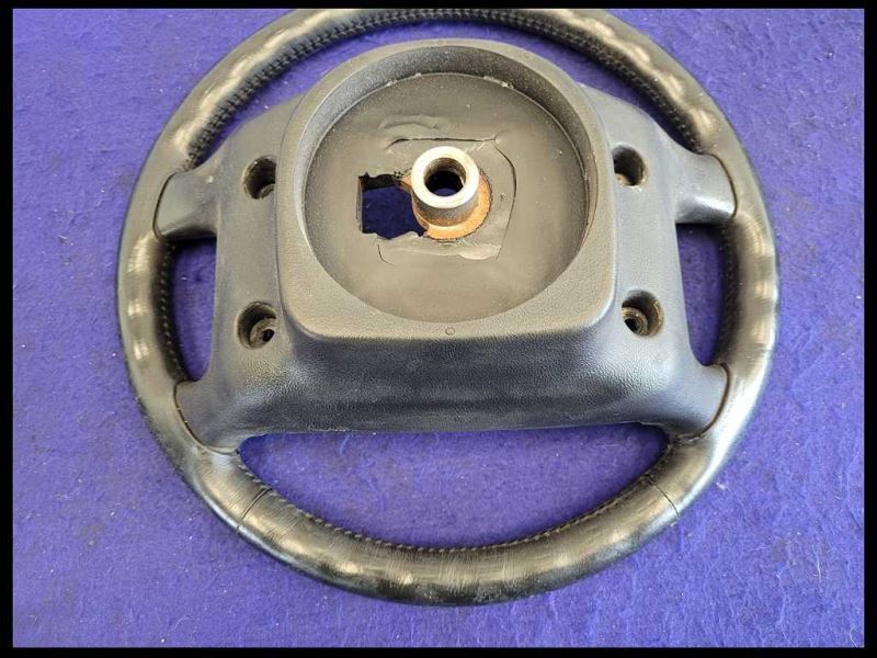 1990-1993 Ford Mustang GT LX 5.0L Steering Wheel Black Leather Horn Cruise - The Parts Farm