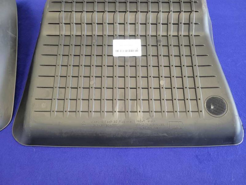 2017-2021 Tesla Model 3 Front Floor Mats Rubber Cover Black - The Parts Farm