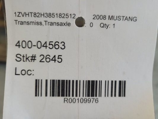 2005-2010 Ford Mustang GT 4.6L TR3650 5 Speed Manual Transmission 3650 62K 2645
