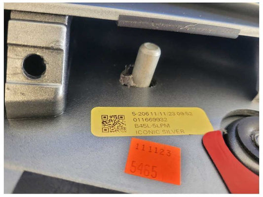 2024 Ford Mustang GT S650 Iconic Silver Spoiler Rear Deck Wing Paint M124