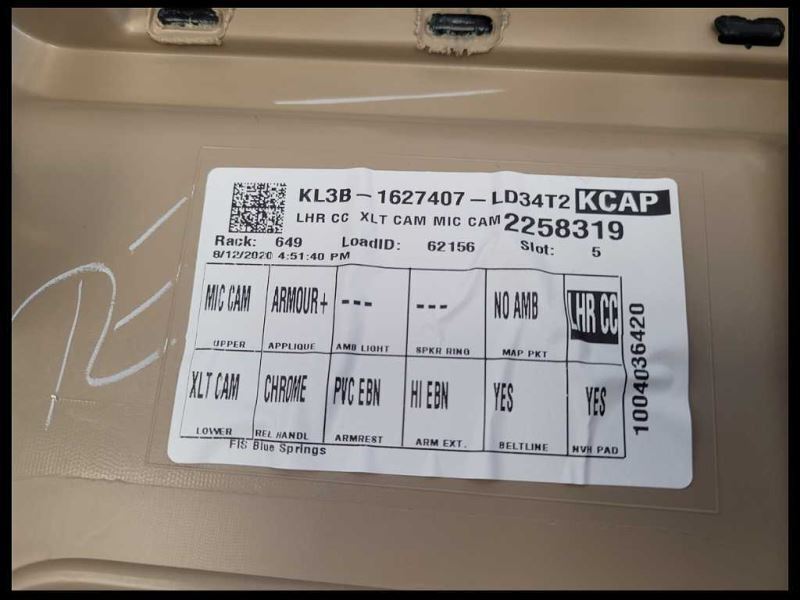 2018-2020 Ford F150 4x4 Pickup Truck Driver Left Rear Door Panel Card - The Parts Farm