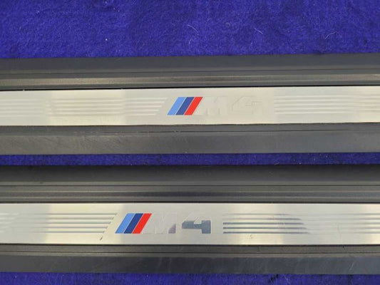 2015-2020 BMW M4 F82 F83 Door Sill Plates Panels Driver Passenger Scuff