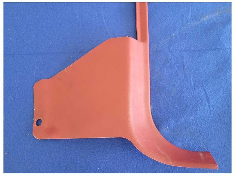 1987-1993 Ford Mustang GT 5.0L Passenger Right Lower Kick Panel Red 2298 - The Parts Farm