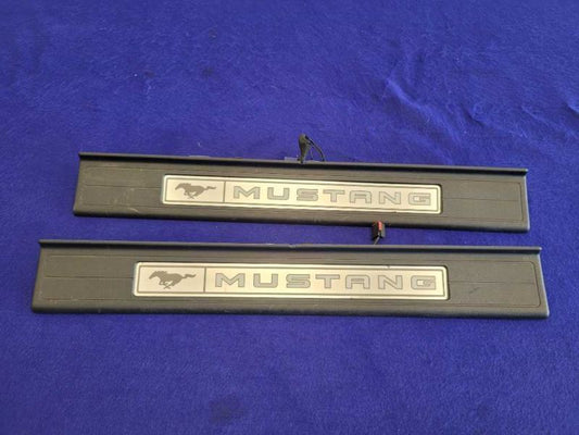2015-2023 Ford Mustang GT S550 Pair of Lighted Door Sill Scuff Plates 2346