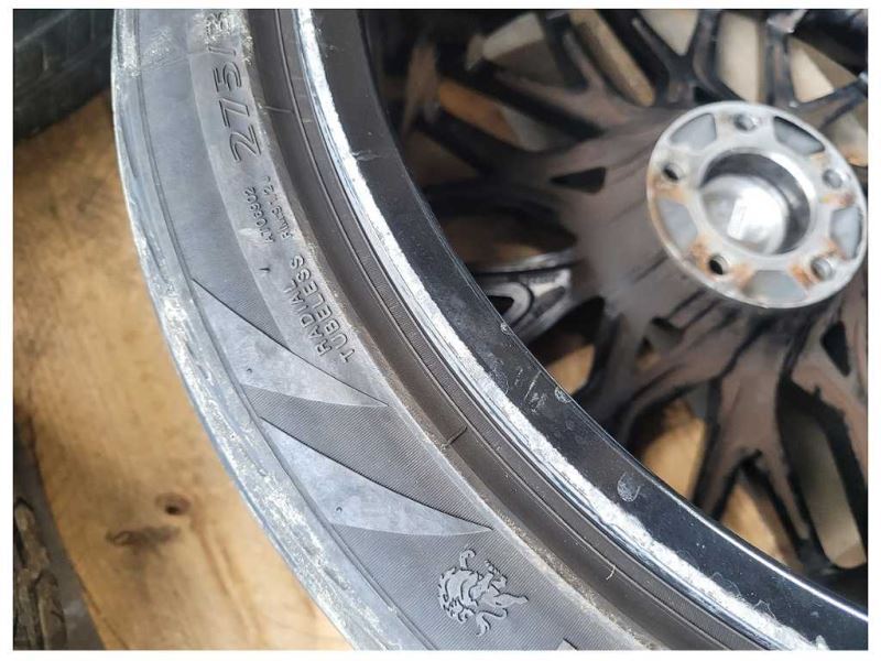 2010-2014 Ford Mustang GT Three 3 Luxxx LFF Wheels 20x9 20x10.5 Black Rash 2322 - The Parts Farm
