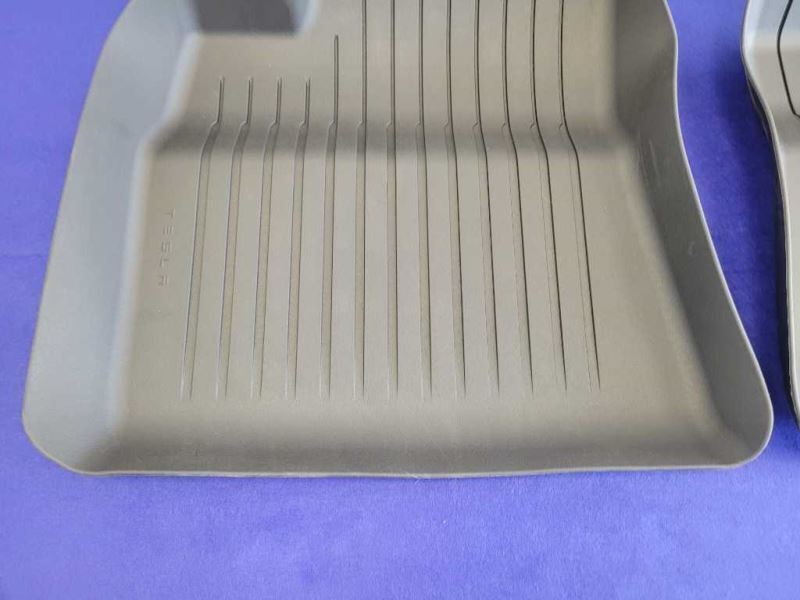 2017-2021 Tesla Model 3 Front Floor Mats Rubber Cover Black - The Parts Farm
