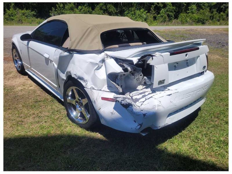 1999-2001 Ford Mustang Cobra SVT DOHC 4.6L Driver Lower Dash Knee Trim Tan 2386 - The Parts Farm