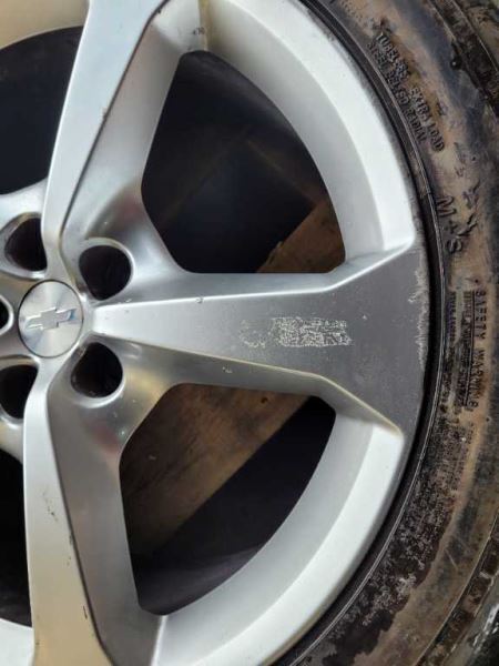 2014-2015 Chevrolet Camaro SS Wheel 20x9 Rear 5 Spoke Polished Opt Ruy