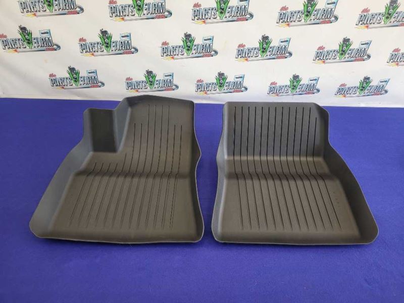 2017-2021 Tesla Model 3 Front Floor Mats Rubber Cover Black - The Parts Farm