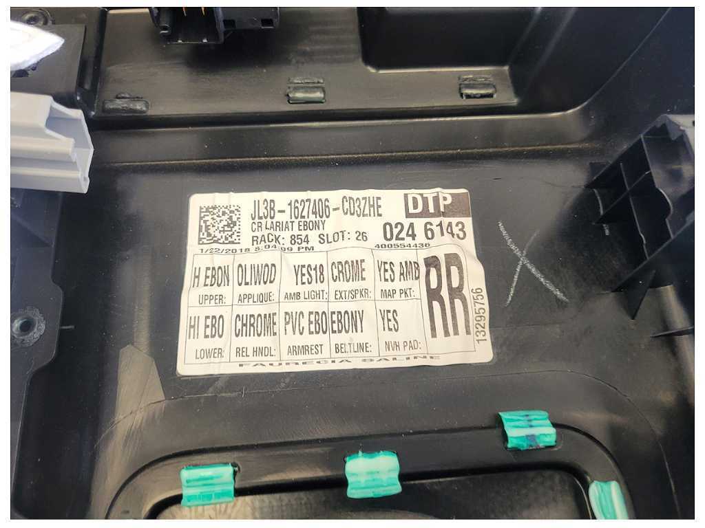 2018-2020 Ford F150 4x4 Pickup Truck Passenger Rear Door Panel Card Black 2490 - The Parts Farm